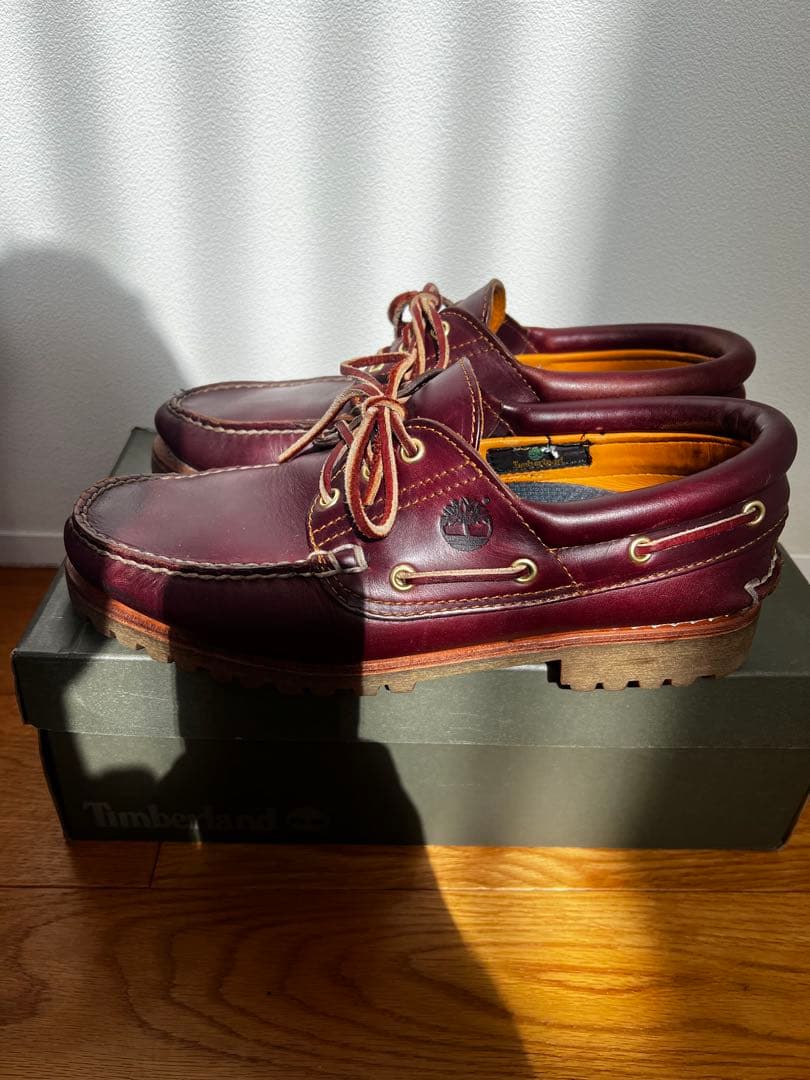 Timberland バーガンディ デッキシューズ