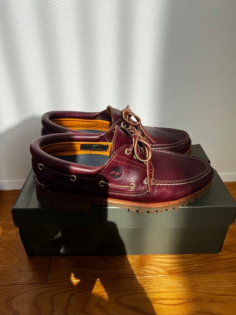 Timberland バーガンディ デッキシューズ