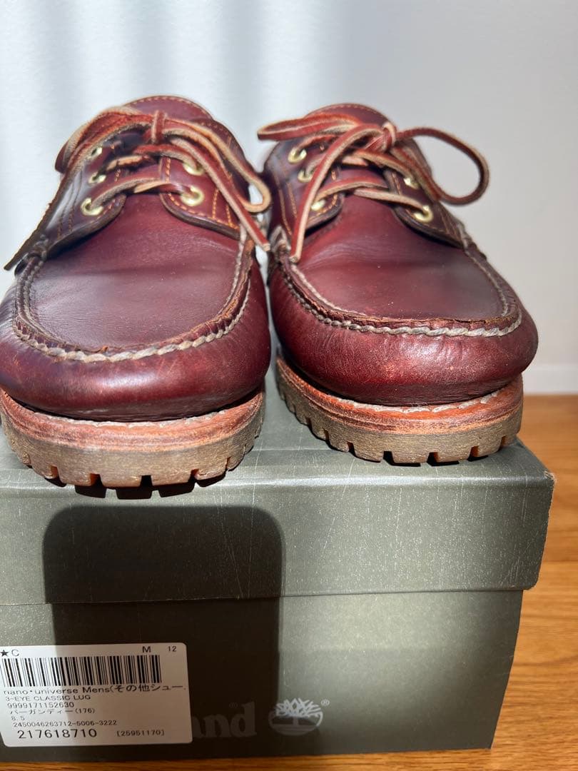 Timberland バーガンディ デッキシューズ