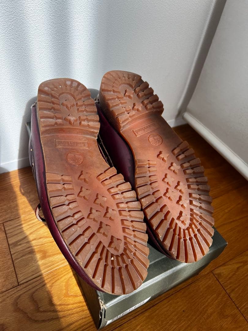 Timberland バーガンディ デッキシューズ