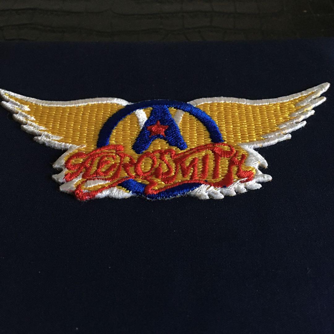 エアロスミス　希少刺繍ロゴ布ジャケ　ベストライブ盤　2枚組