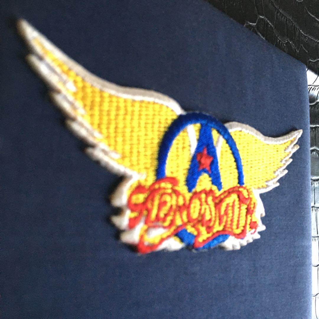 エアロスミス　希少刺繍ロゴ布ジャケ　ベストライブ盤　2枚組