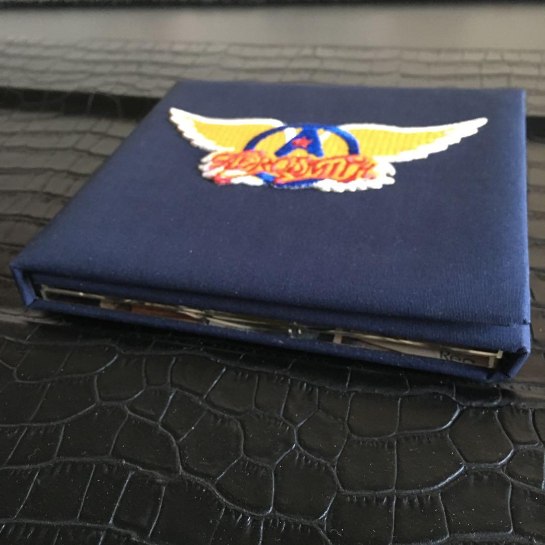 エアロスミス　希少刺繍ロゴ布ジャケ　ベストライブ盤　2枚組