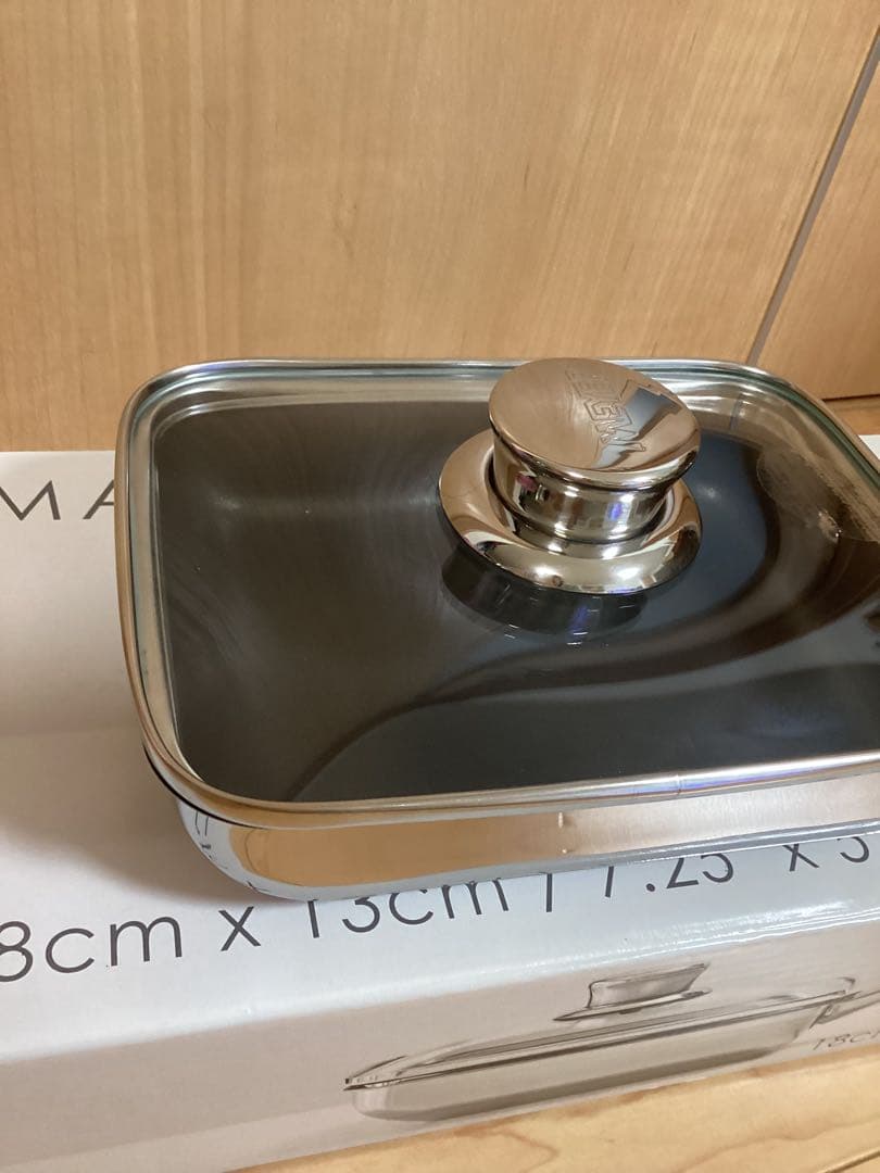 新品未使用　MEYER 蓋付エッグパン18cm マキシムSS マイヤー