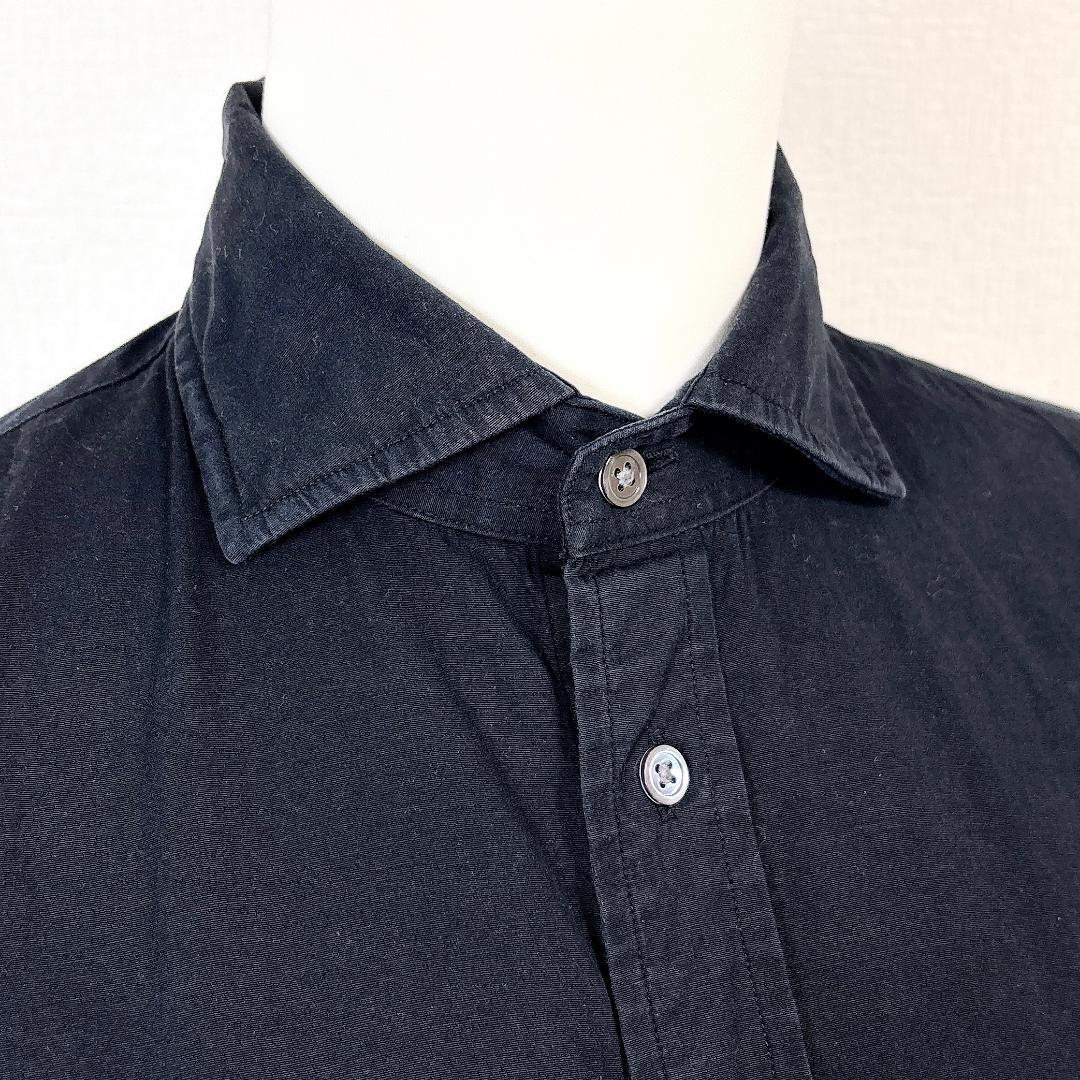 【美品】 POLO RALPH LAUREN 長袖シャツワンピース 4 ブラック