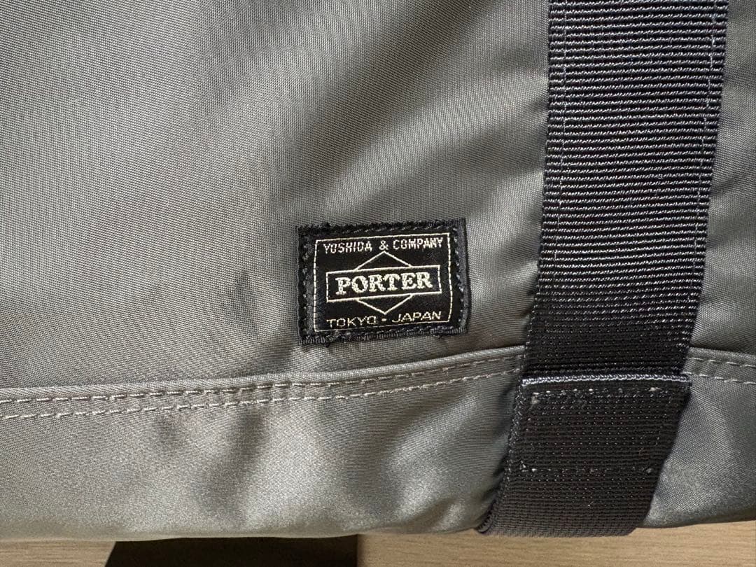 【極美品　希少色】PORTER ボストンバッグ チャコールシャチ　タンカー