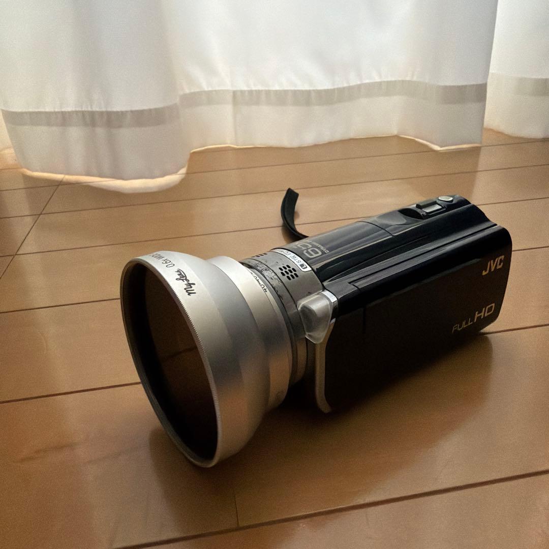 JVC GZ-E565 ビデオカメラ 本体　付属品全てあり＋広角レンズセットも可