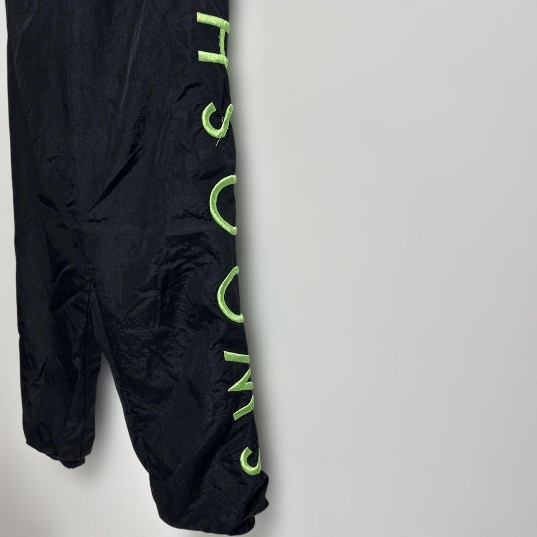 【美品】NIKE ウーヴン　ナイロンパンツ　ダブルスウッシュ　SWOOSH 黒