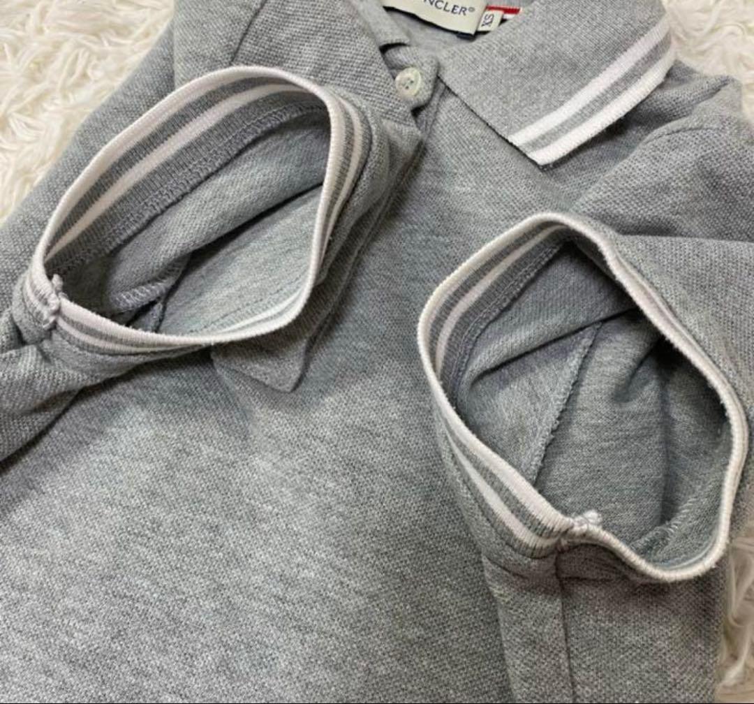 MONCLER グレー ポロシャツ 半袖　スリム　xs