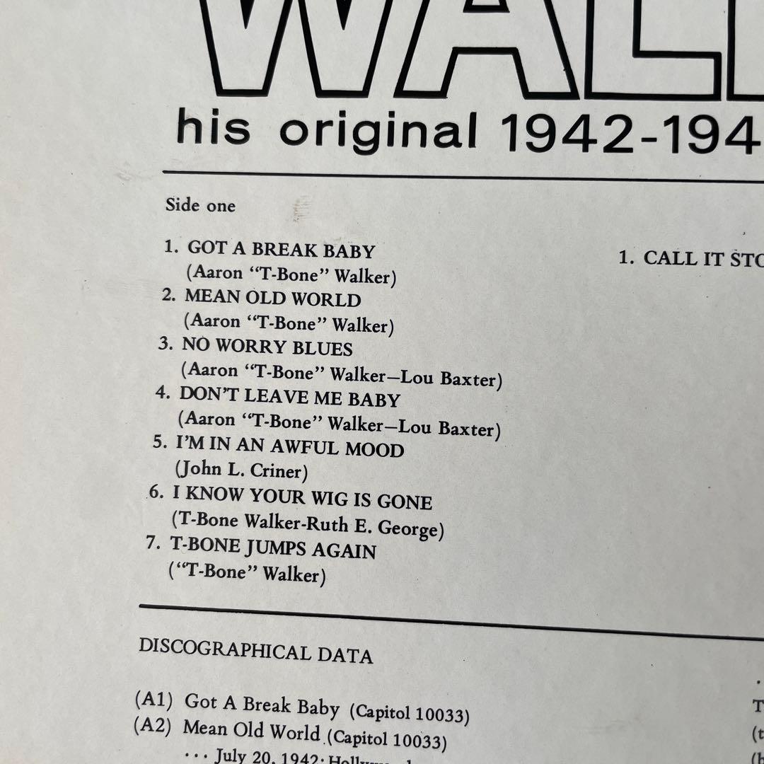 T-BONE WALKER LPレコード　モダンブルースギターの父