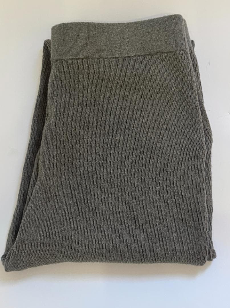 HYKE ハイク KNIT THERMAL TRACK PANTS カーキ 4