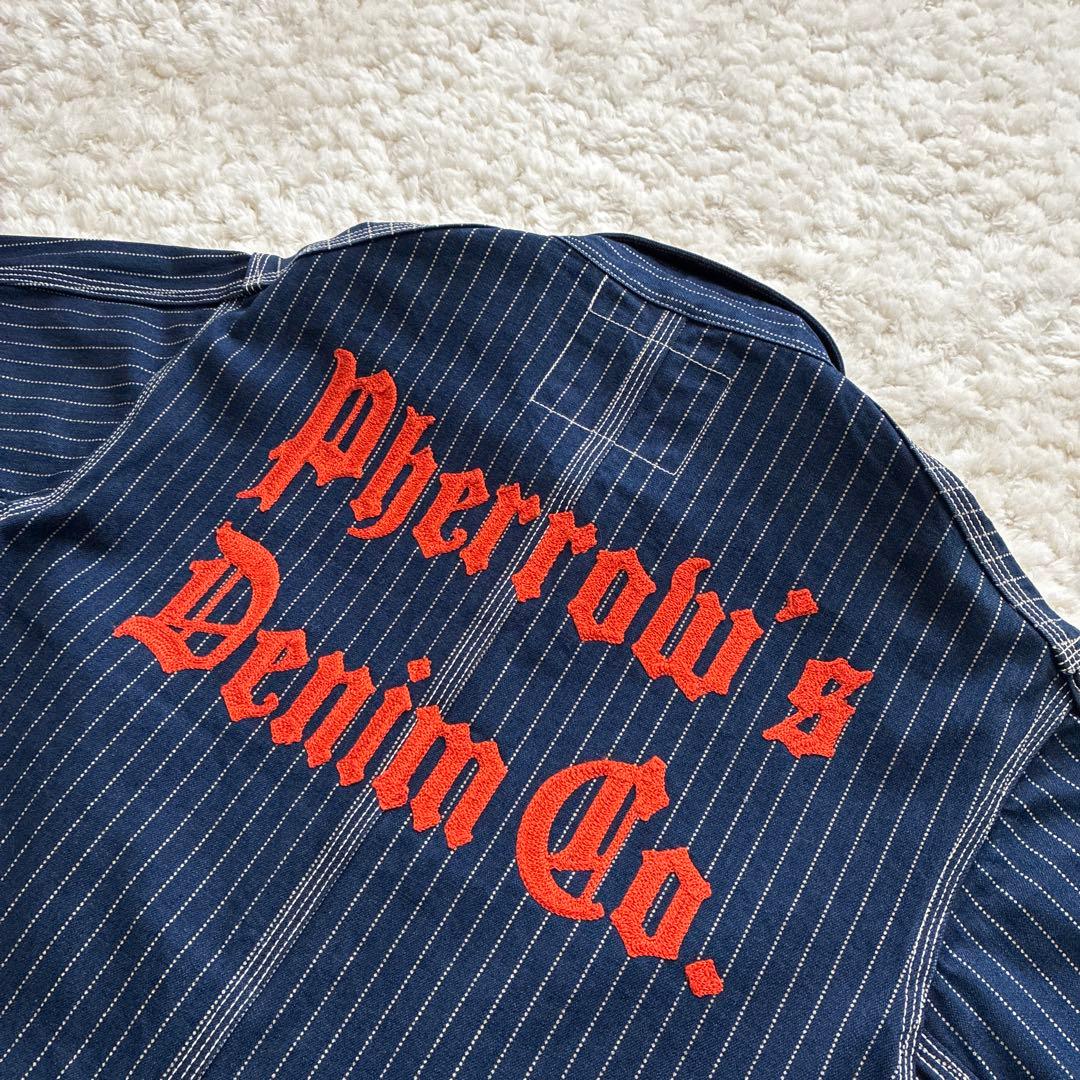 美品Lot500ウォバッシュデニムカバーオール 刺繍 40 pherrow's