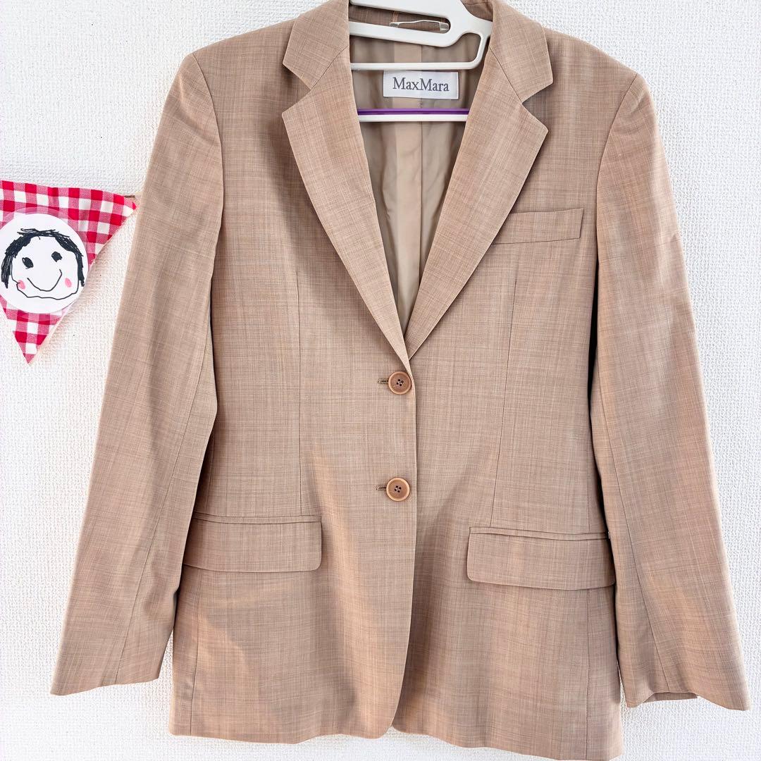 美品✨MaxMara テーラードジャケット 40 ベージュ