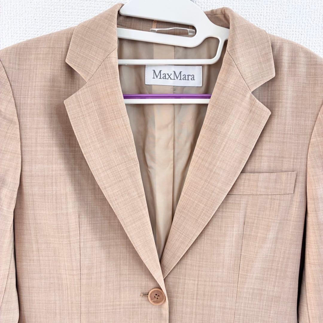美品✨MaxMara テーラードジャケット 40 ベージュ