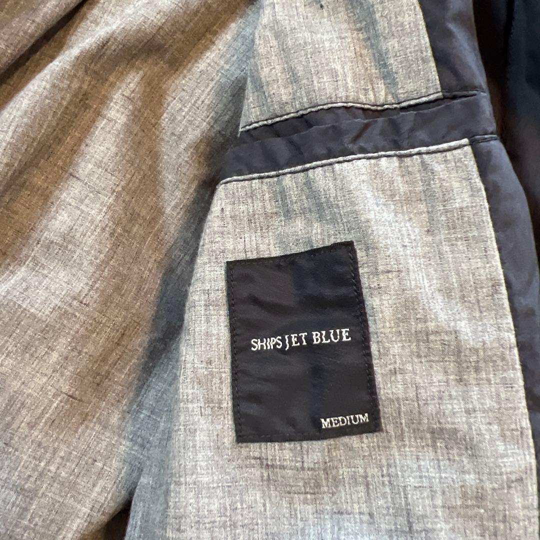 紺　シップス　モッズコート スナップボタン付き
