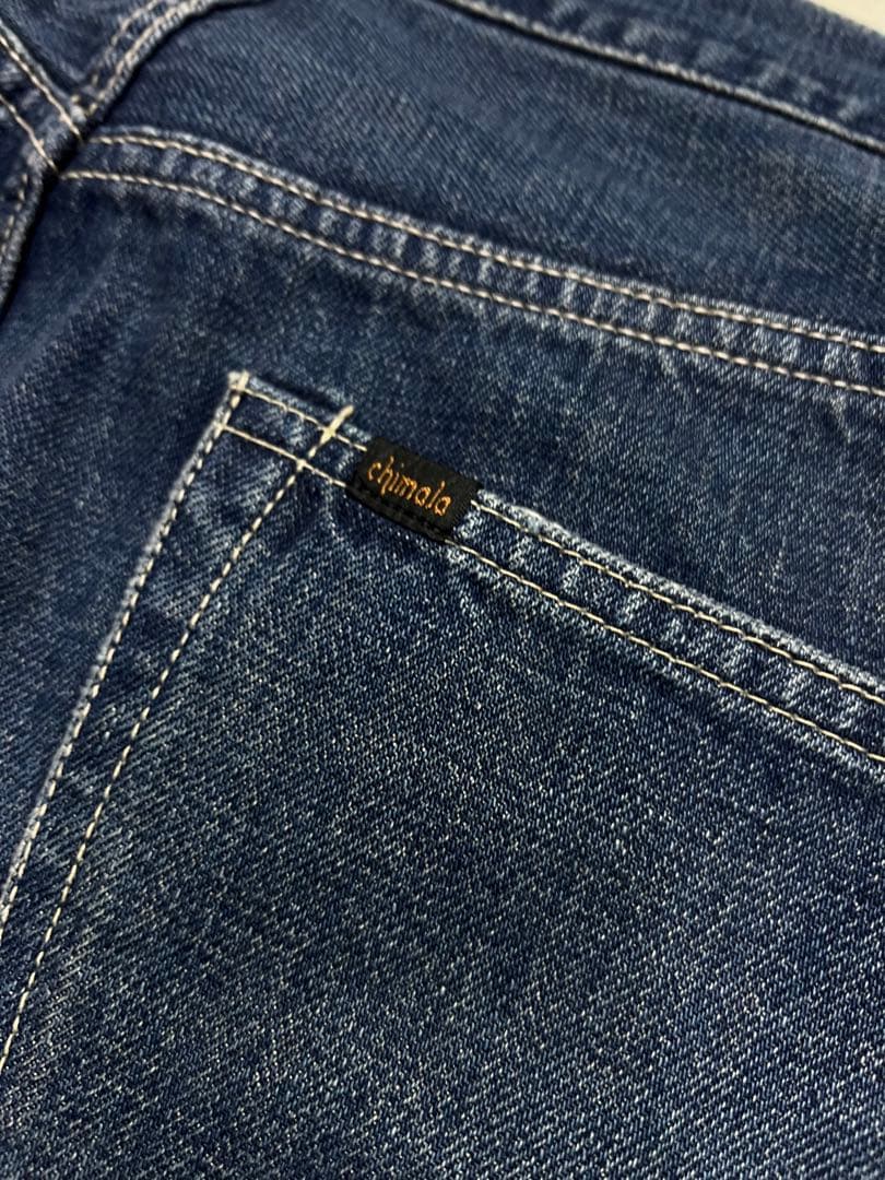 chimala ADJUSTABLE WIDE TAPERED ダメージ デニム