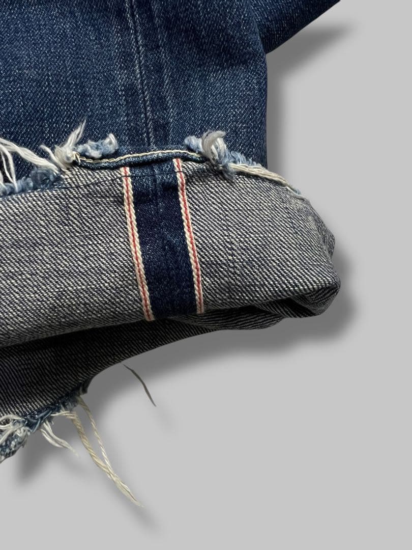 chimala ADJUSTABLE WIDE TAPERED ダメージ デニム