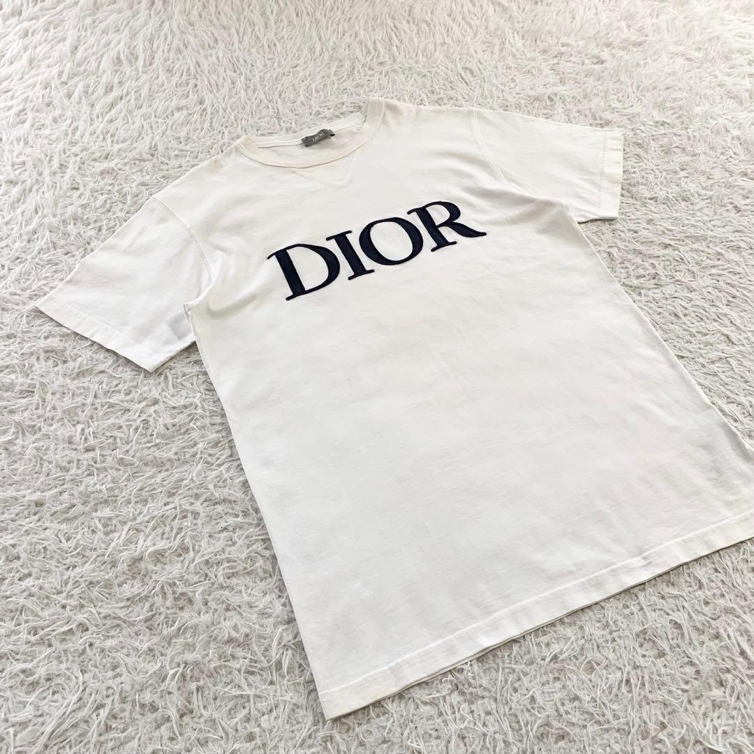 現行タグ　ディオールオム　エンブロイダリー　ロゴ　半袖Tシャツ　Dior