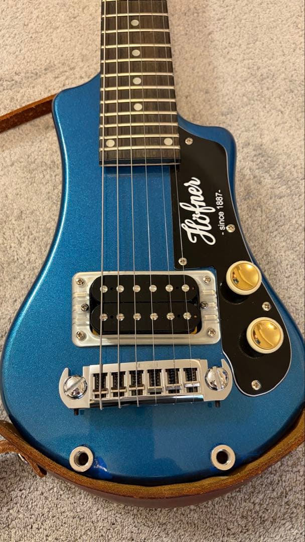 改造済/キズ有り Hofner Shorty ミニギター Gretsch風