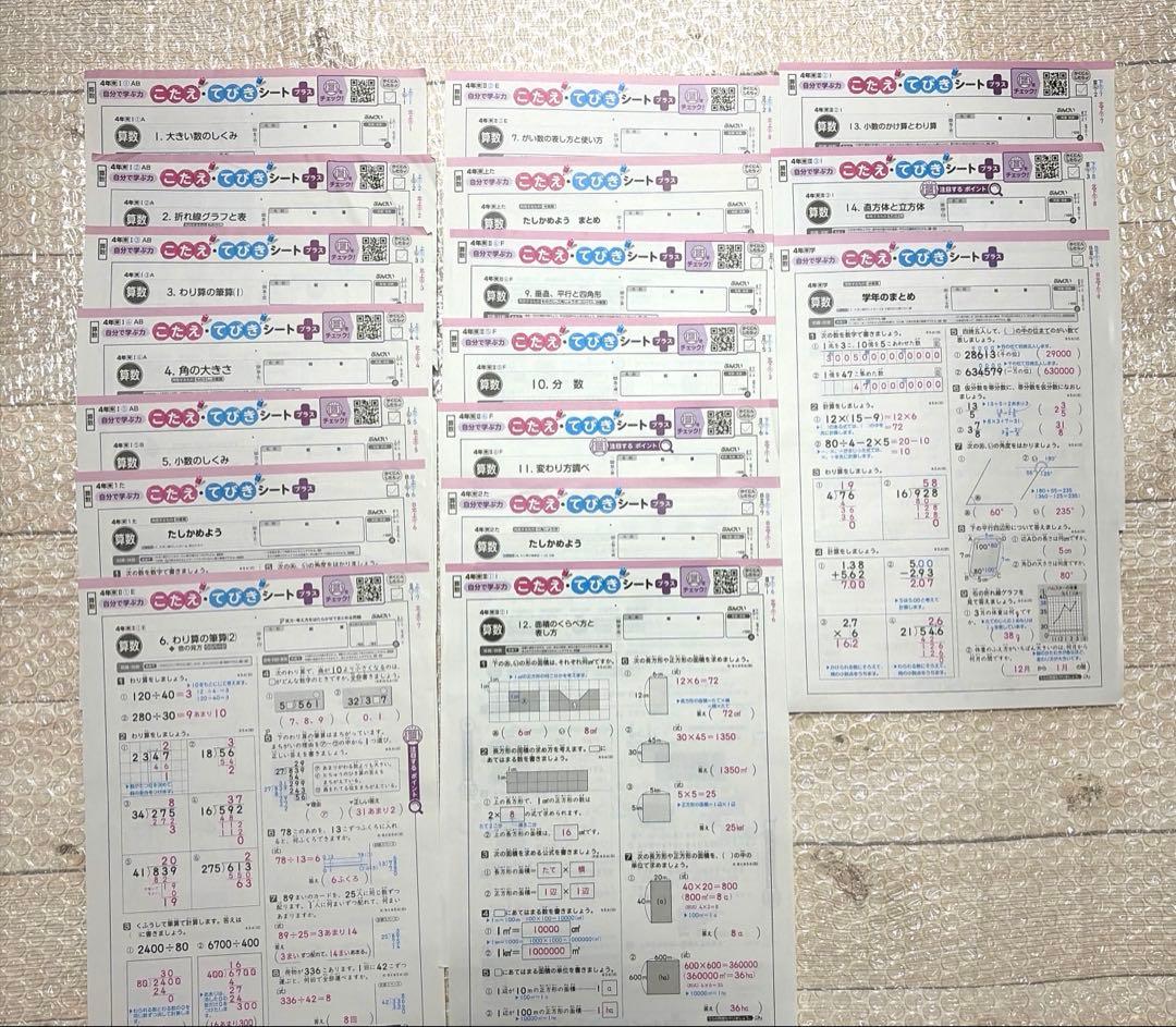 カラーテスト　小4 算　理　国セット