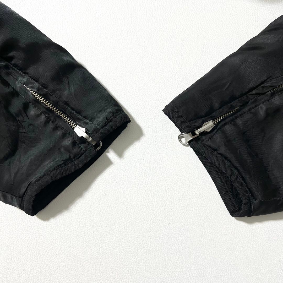 3394【美品】シュタイン　リバーシブルブルゾン 裏ボア グレー　黒　L