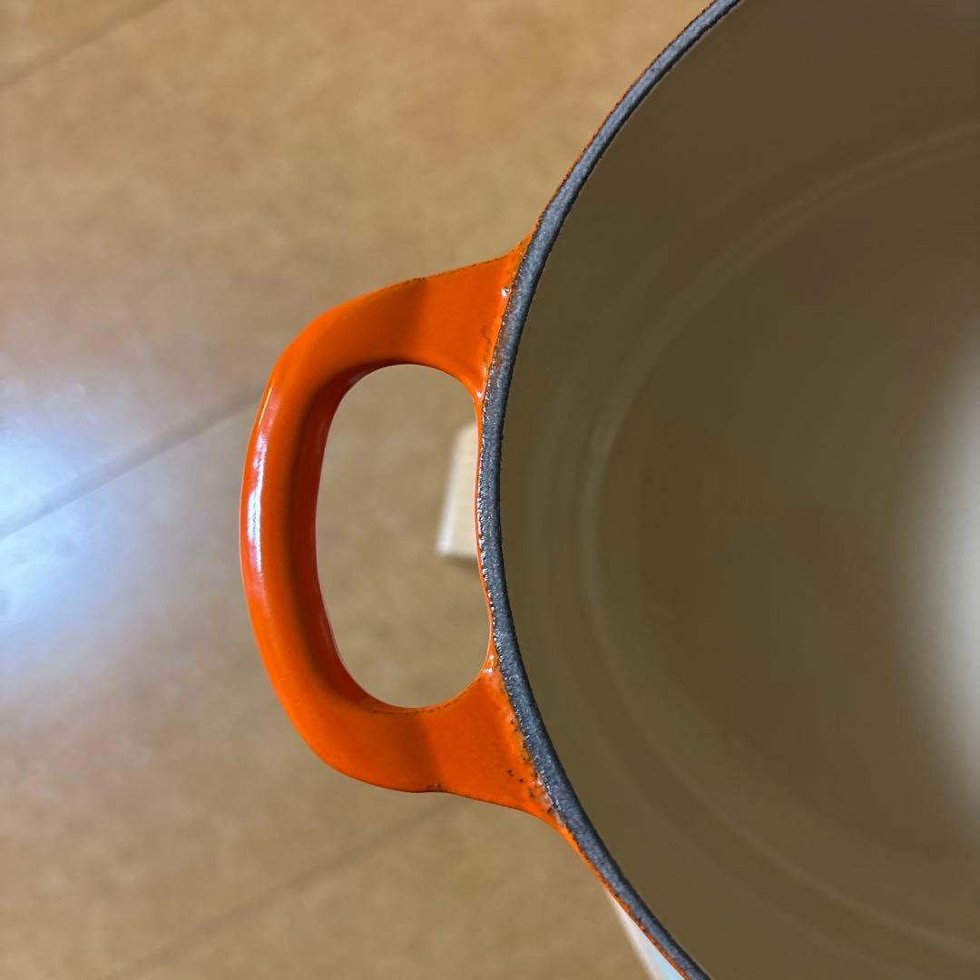 【美品ヴィンテージ 】ル・クルーゼ Le Creuset オーバル 27オレンジ