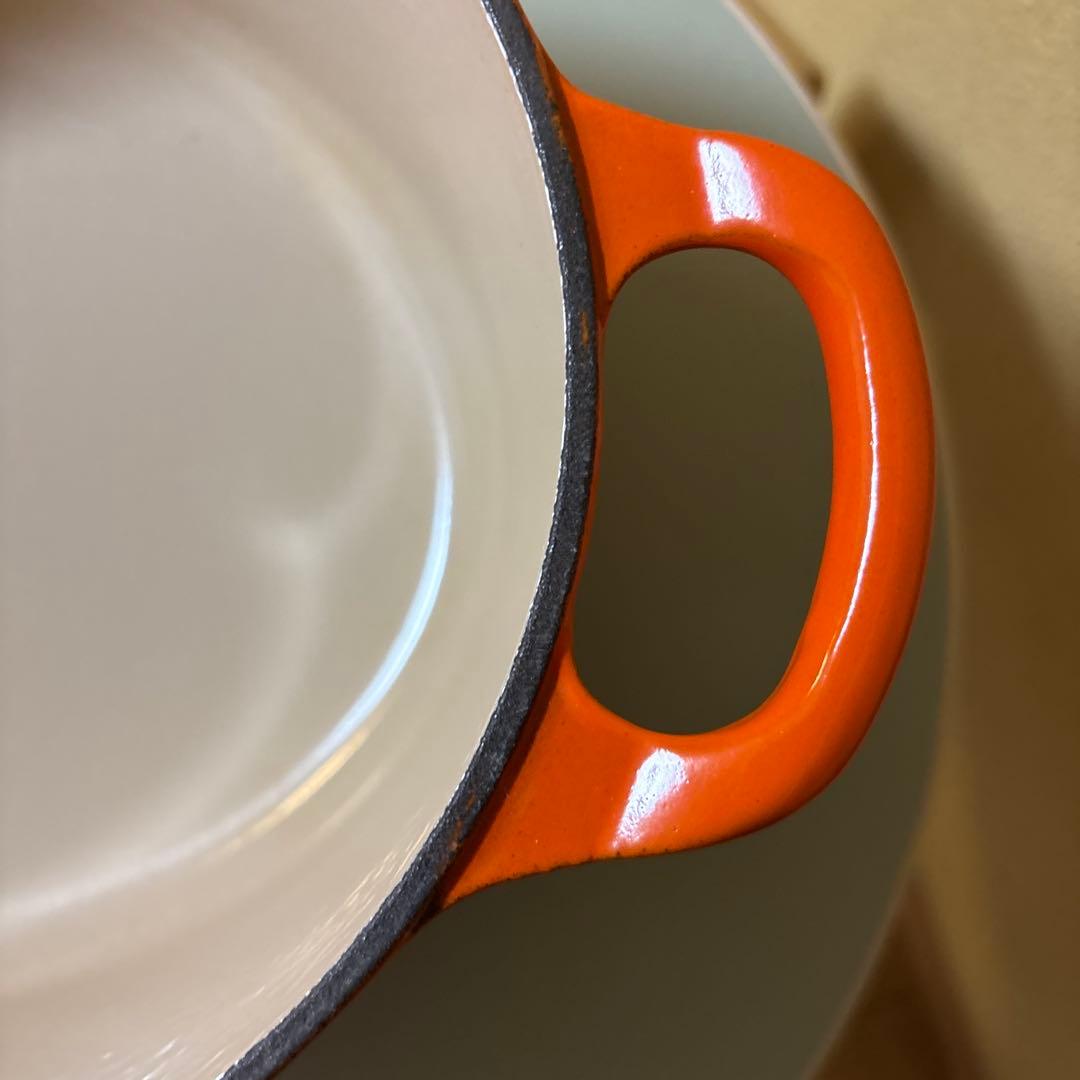 【美品ヴィンテージ 】ル・クルーゼ Le Creuset オーバル 27オレンジ