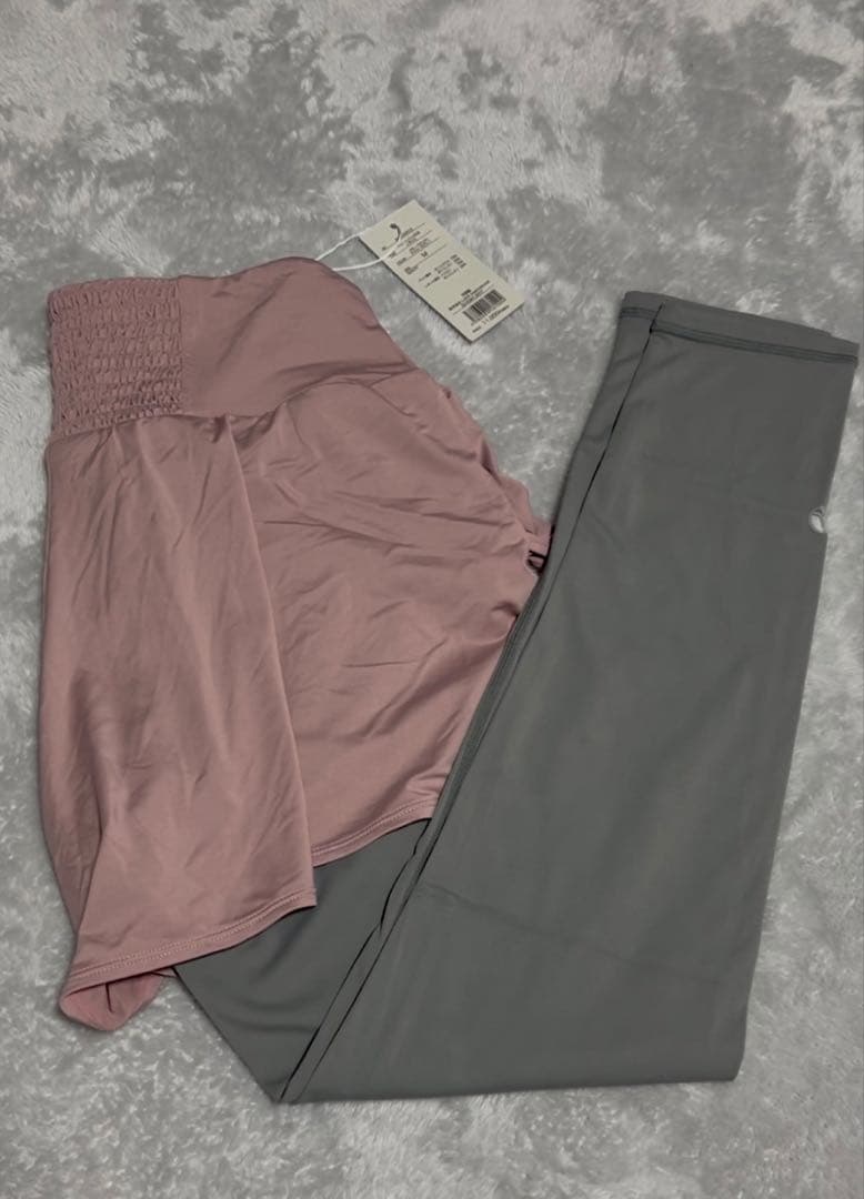 【専用】【新品タグ付き】【SUKALA】ショートパンツ付きレギンス　ＬＬサイズ