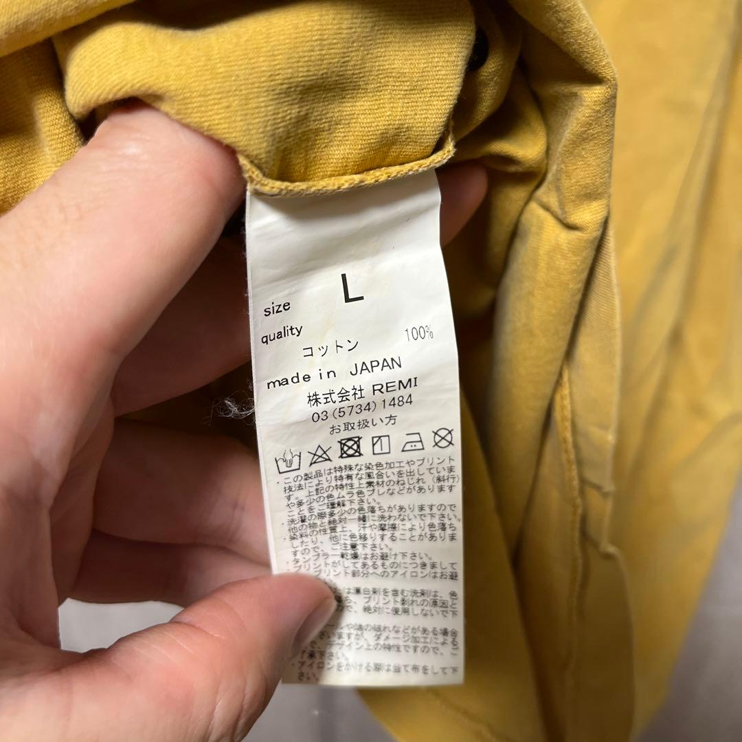 BRIEFING Tシャツ Lサイズ　マスタード