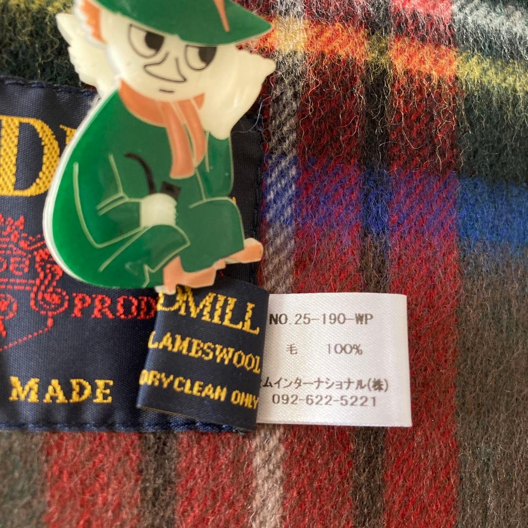 【試着のみ】TWEEDMILL マフラー 英国製 タバコブラウンスチュアート