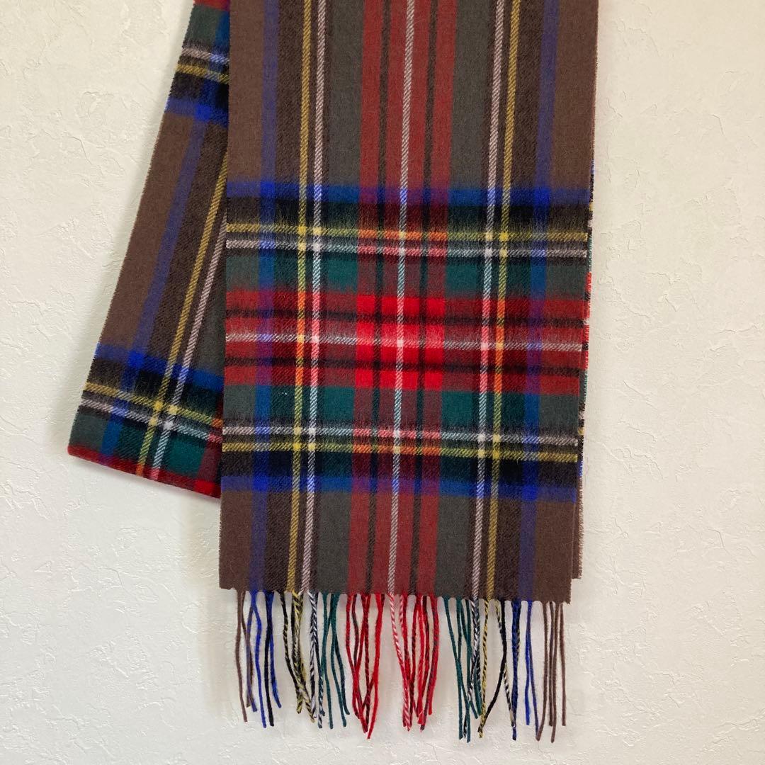 【試着のみ】TWEEDMILL マフラー 英国製 タバコブラウンスチュアート