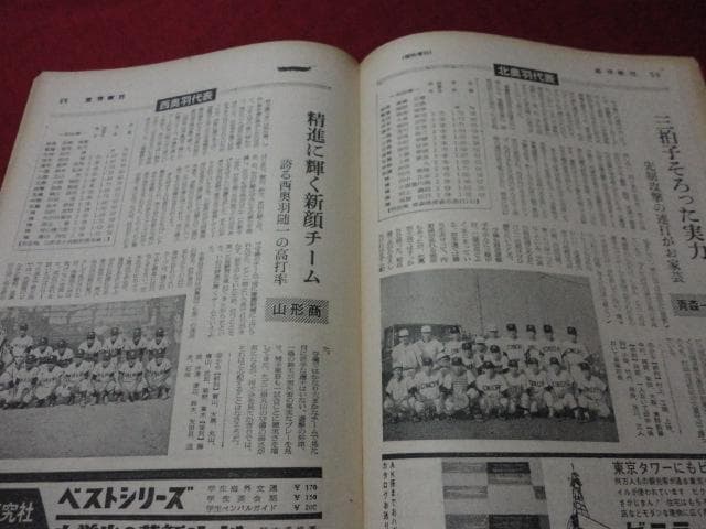 週刊朝日増刊　第44回全国高校野球選手権大会（昭和37年）　選手名鑑