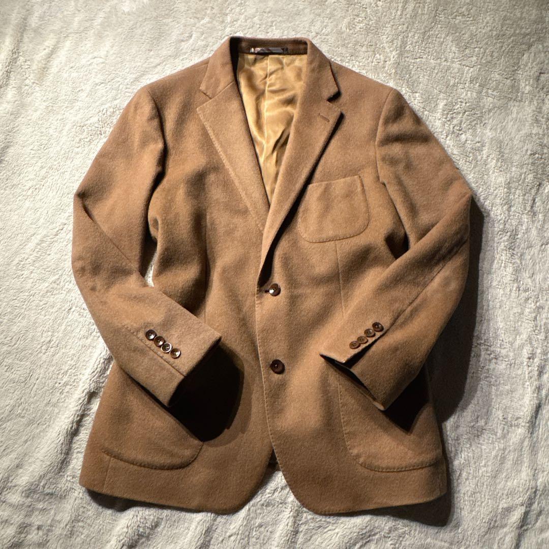 SCOTCHHOUSE カシミヤ100 テーラードジャケット Lサイズ　キャメル