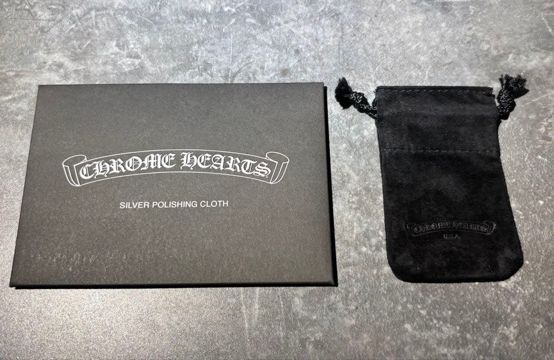 【正規品】Chrome Heartsボールチェーン55cm 巾着シルバー磨き付