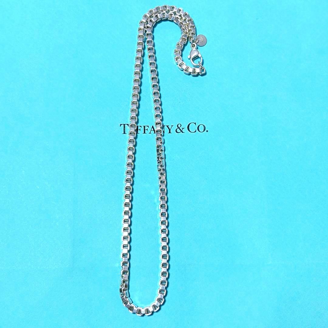 【美品】45.5cm TIffany ティファニー ベネチアンネックレス 925