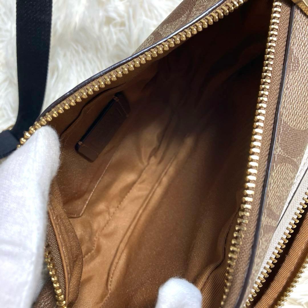 COACH＊ ウエストバッグ レザー シグネチャーアイボリー