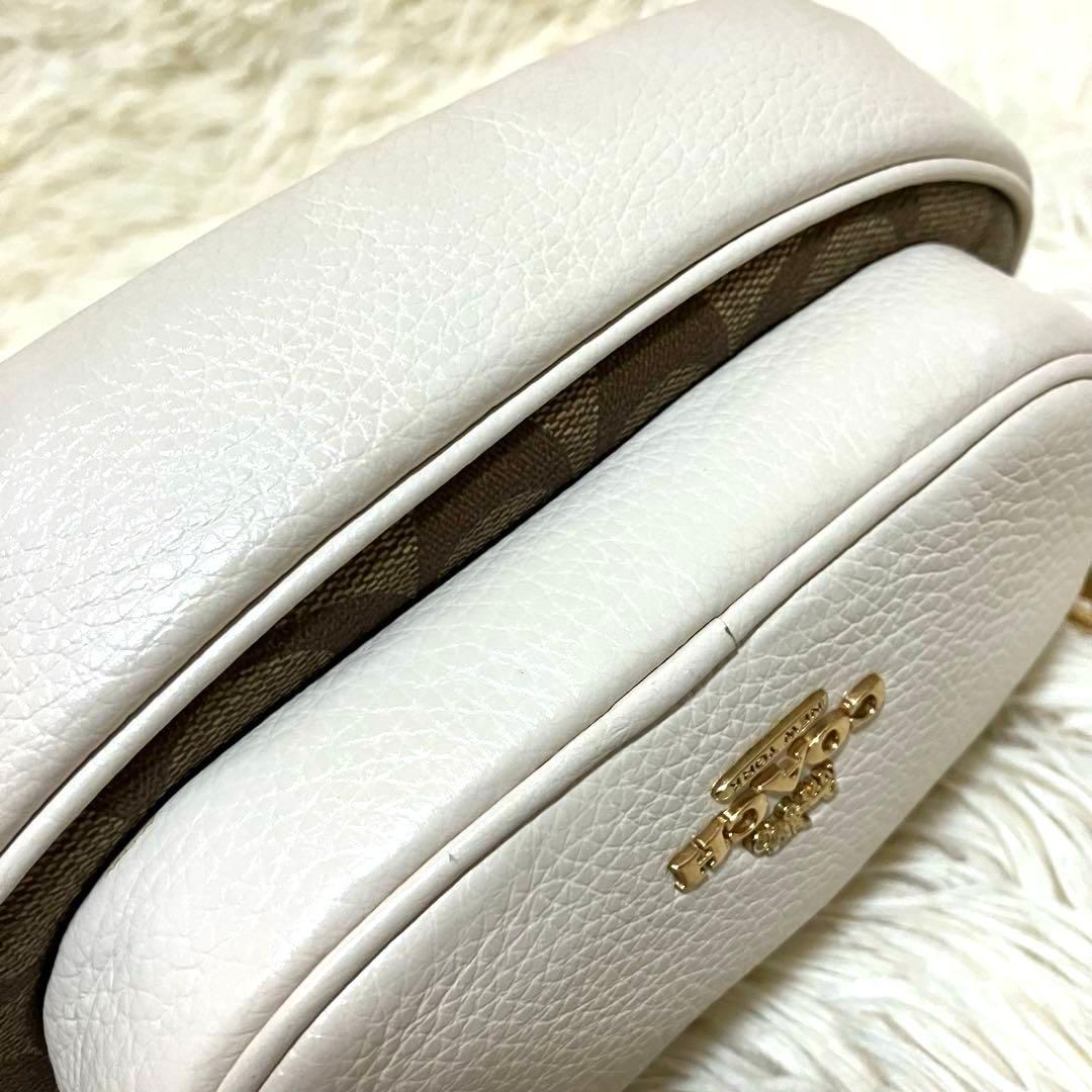 COACH＊ ウエストバッグ レザー シグネチャーアイボリー
