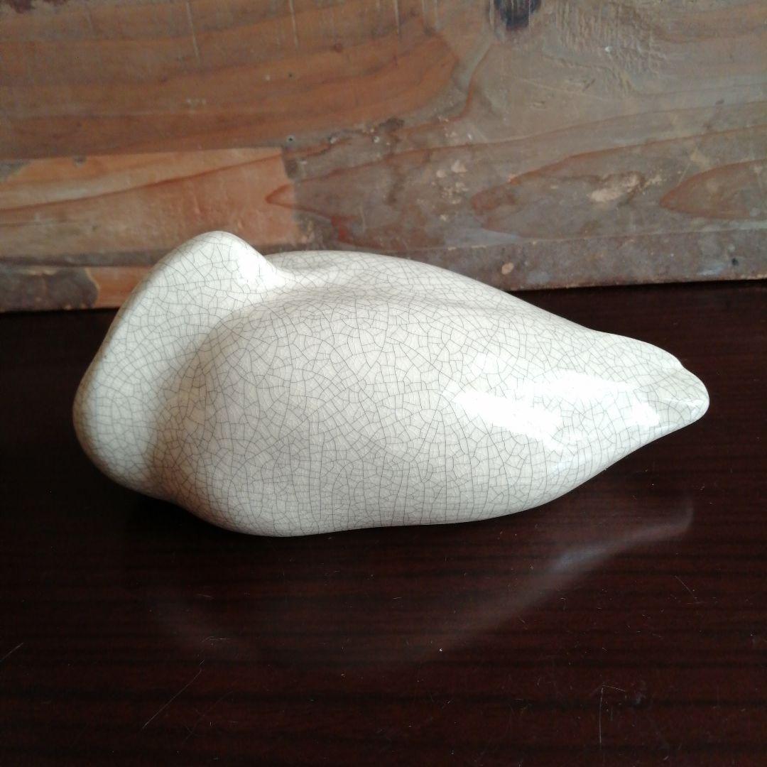 三河木彫　加藤潮光　雁　17.5cm　昭和中期