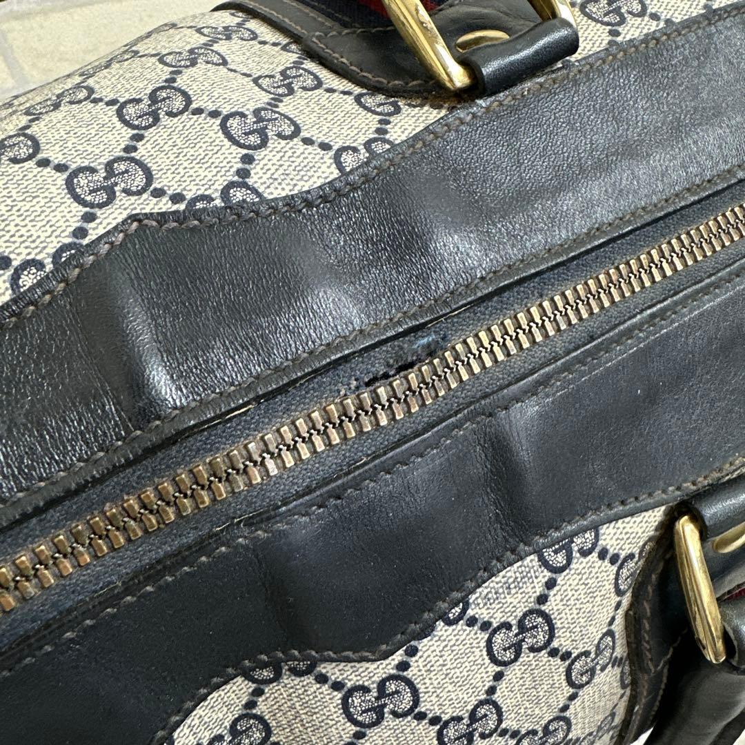 GUCCI グッチ ヴィンテージ ボストンバッグ GGスプリーム