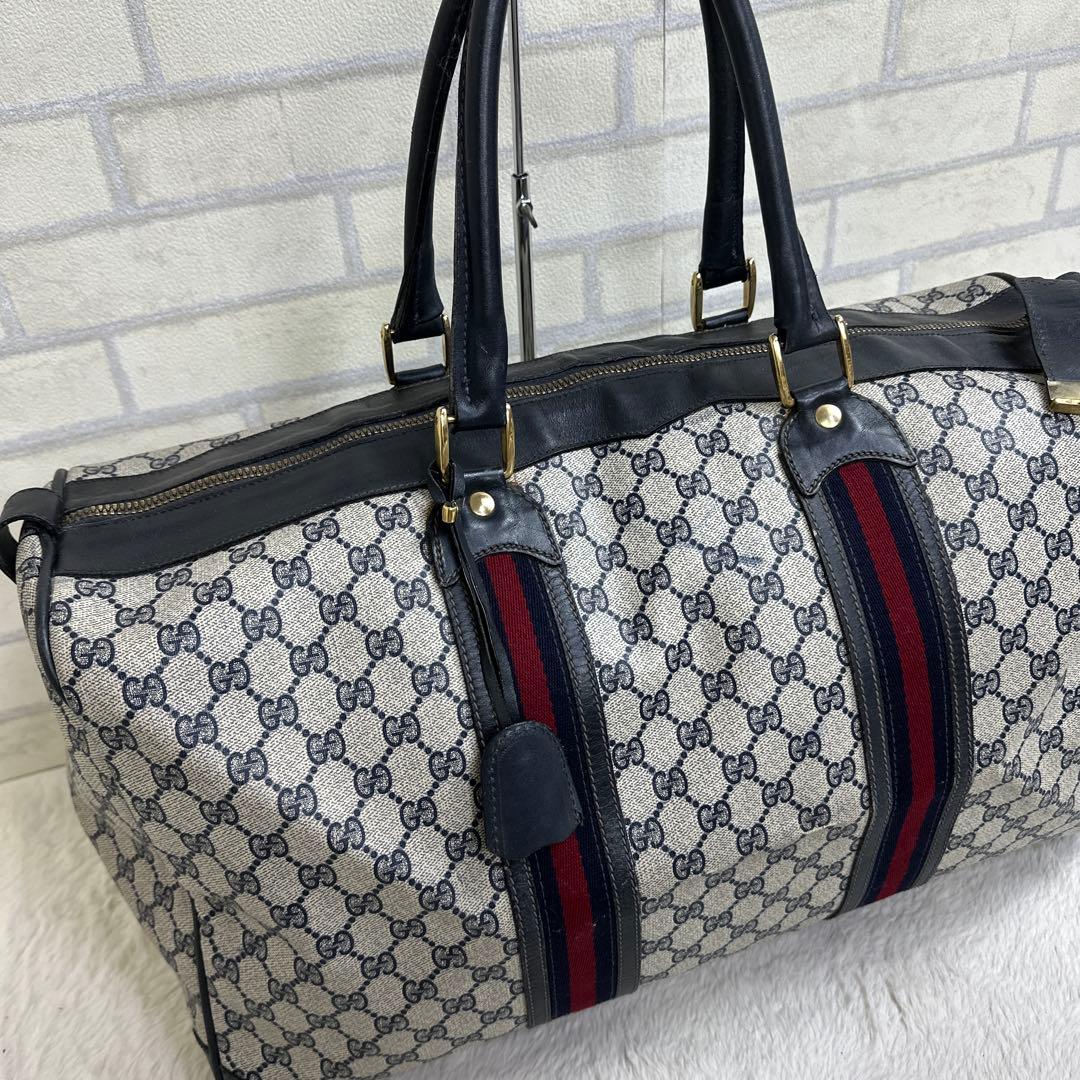 GUCCI グッチ ヴィンテージ ボストンバッグ GGスプリーム