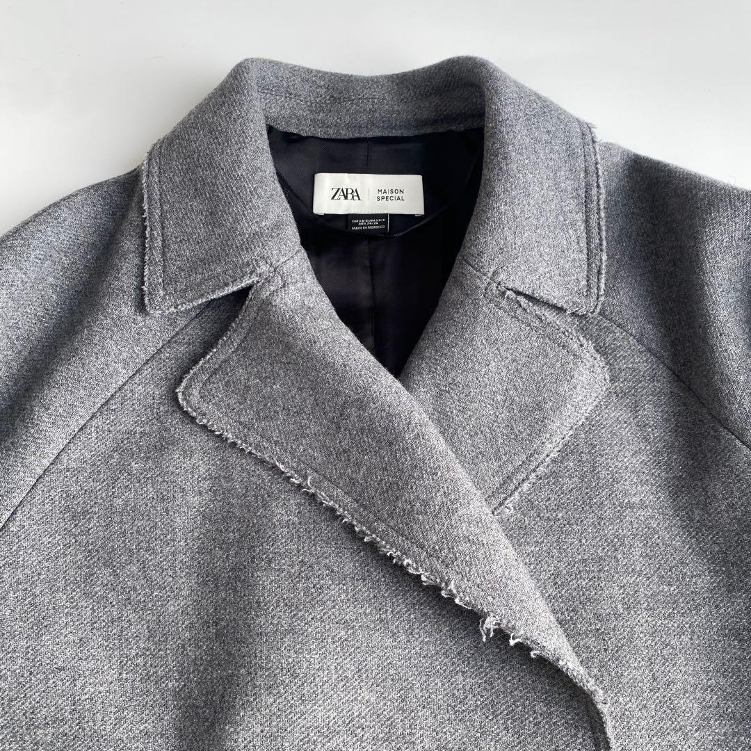 ZARA MAISON SPECIAL グレー ロング L チェスターコート