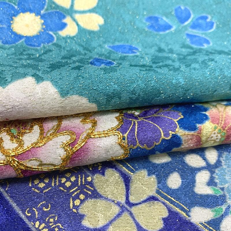 603z26〇京都きもの友禅 振袖 金通し 地紋 金駒刺繍 水色〇成人式 結婚式