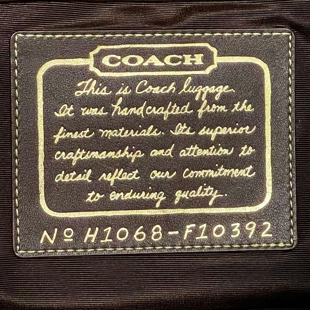 ✨極美品✨旅行 出張 COACH コーチ 2wayボストンバック F10392