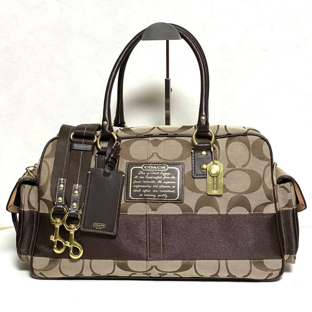 ✨極美品✨旅行 出張 COACH コーチ 2wayボストンバック F10392