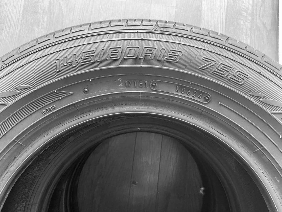 ★ダンロップ　タイヤ4本セット　145/80R13 75S EC202 日本製