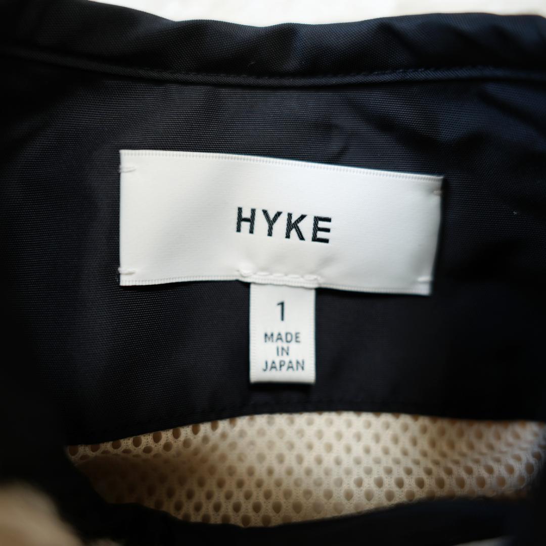 【極美品】HYKE　ハイク　ノーカラー ボアロングコート　オフホワイト　Sサイズ