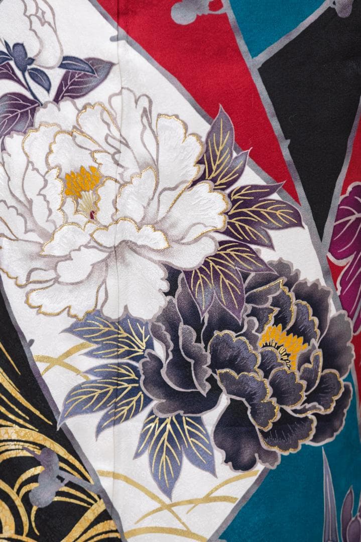りんりん　振袖単品 150cm~160cmの方用【943】