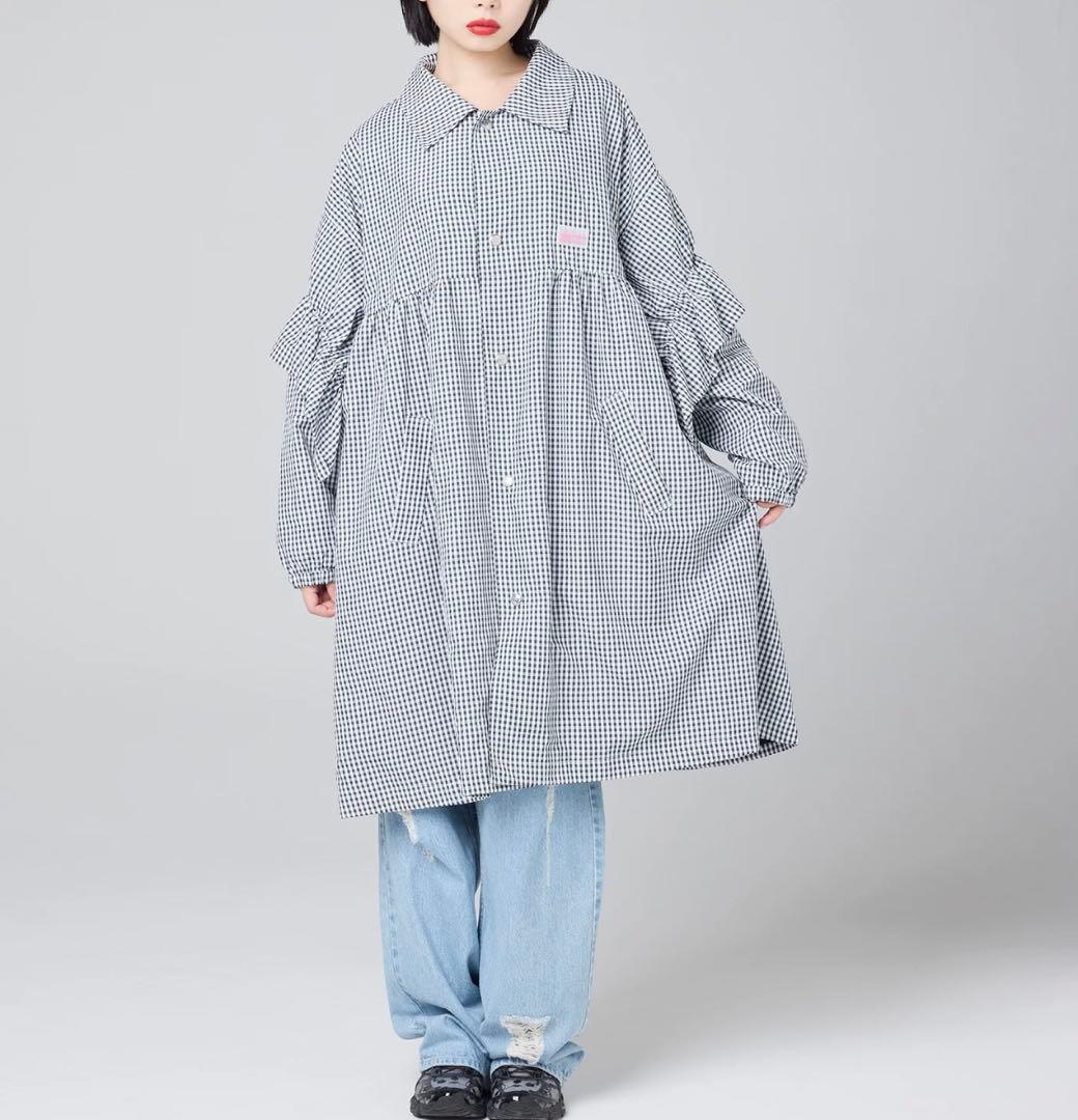 リトルサニーバイト今期SS checker long jacket Sサイズ