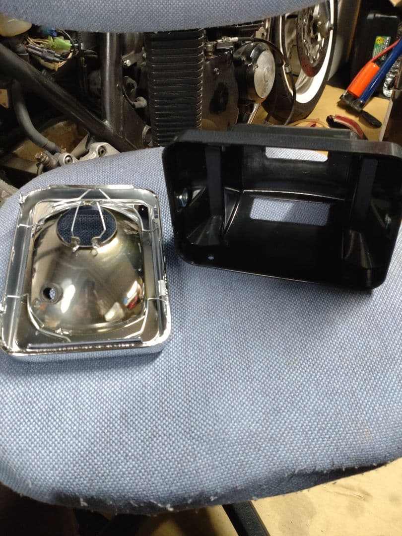 角型 ヘッドライト 角目 クリア LED H4