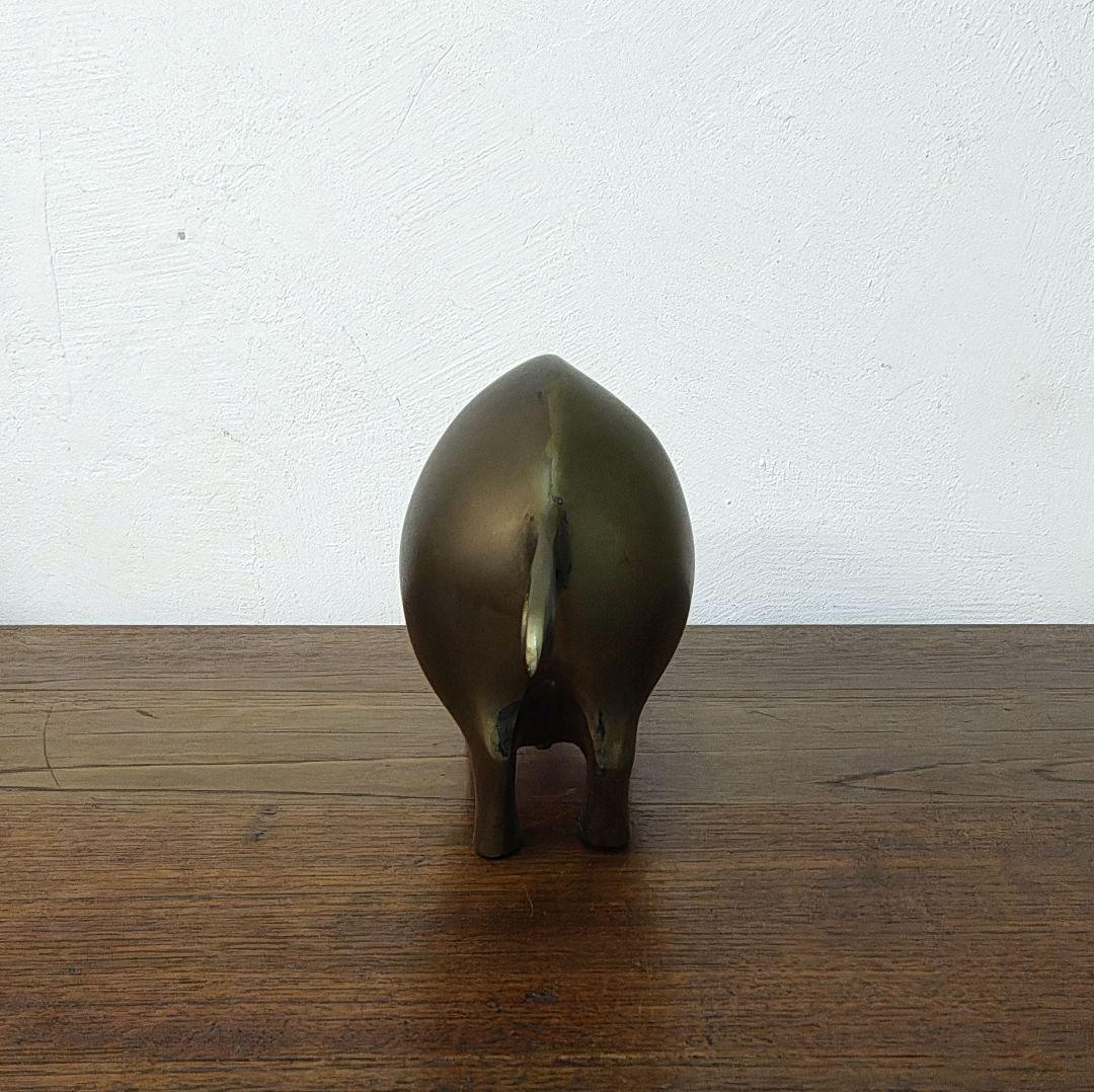 BRASS 真鍮 ピギーバンク 豚 貯金箱 ミッドセンチュリー
